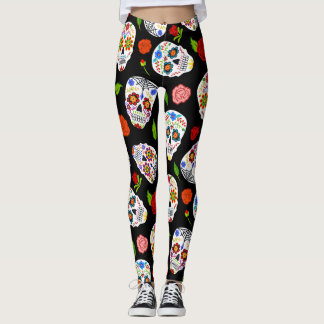Dia de los Muertos: Zuckerschädel-Muster. Leggings