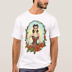 Día de Muertos Day der toten Vintagen tatto Dame T-Shirt