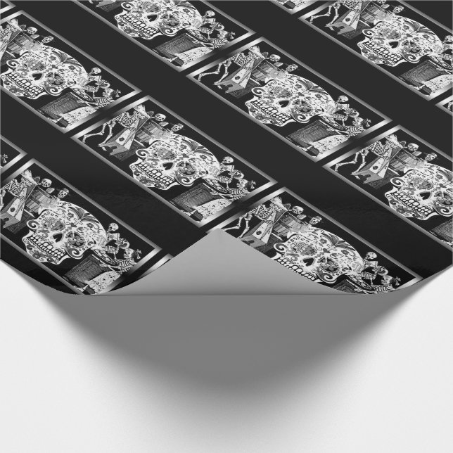 Día de Muertos/Day of the Dead Geschenkpapier (Ecke)
