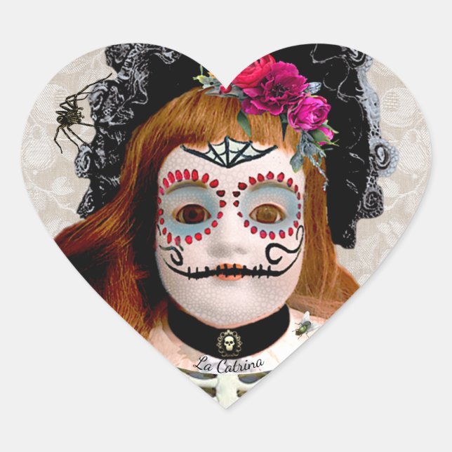 Dia de Muertos Doll Sticker (Vorderseite)