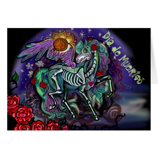 Día de Muertos Horse (Vorderseite (Horizontal))