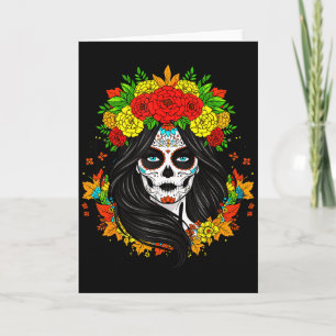 Día De Muertos La Catrina Tag Der Toten Frauen Su Karte