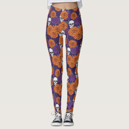 Día de muertos leggings