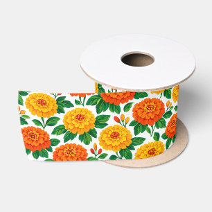 Dia de Muertos, Ringelblumenfest Satinband