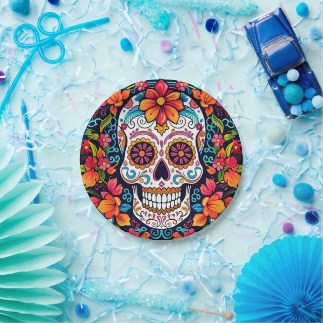 Dia de Muertos ☠️ Sugar Skull Pappteller (Party)