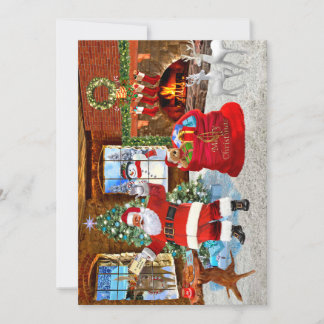 Día de Navidad con Papá Weihnachten Einladung