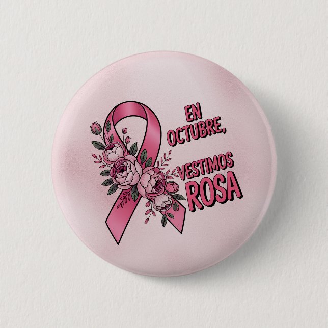 Día internacional del Cáncer de Mama Button (Vorderseite)