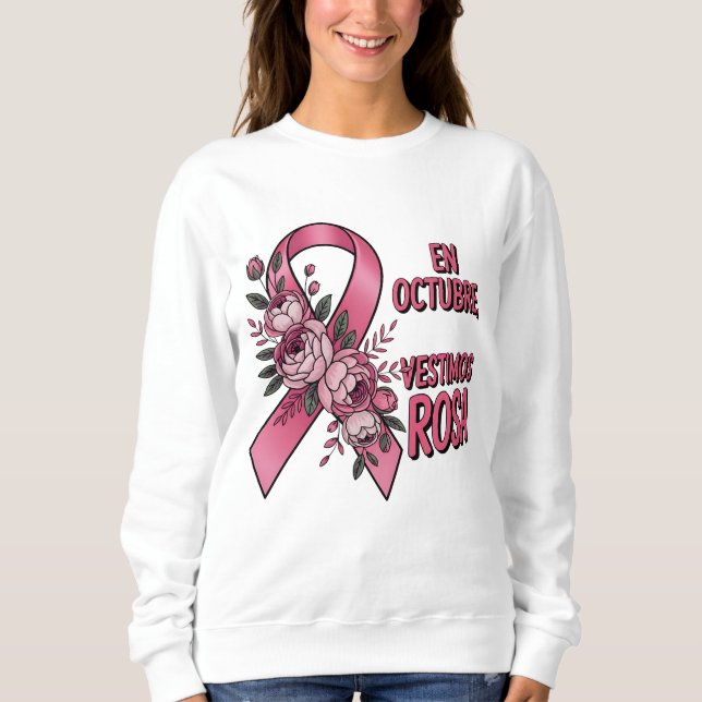 Día internacional del Cáncer de Mama Sweatshirt (Vorderseite)