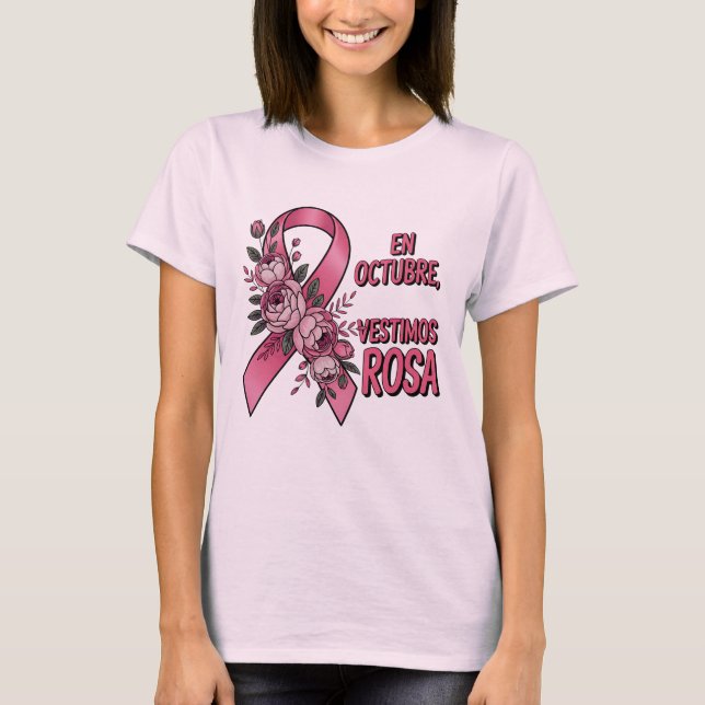 Día internacional del Cáncer de Mama T-Shirt (Vorderseite)