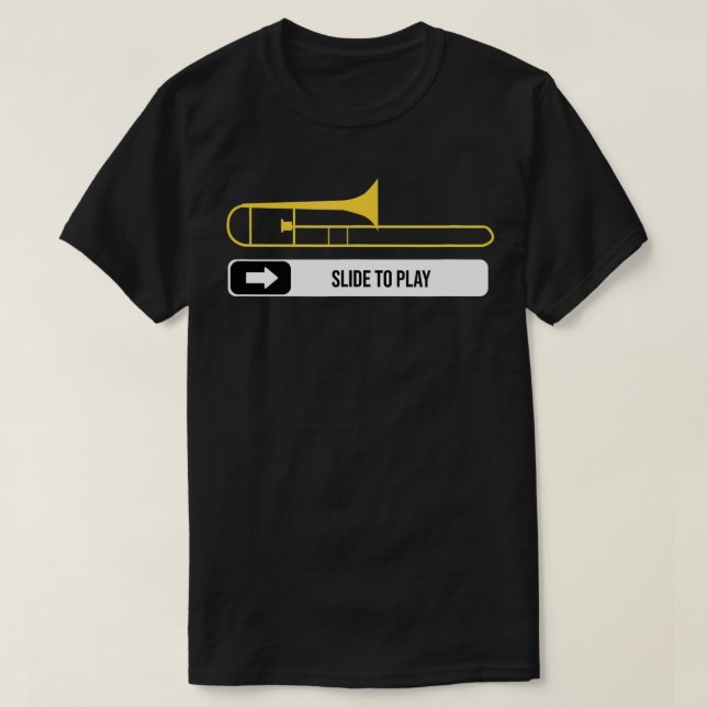 Dia to play Trombone Player Musician Geschenk Marc T-Shirt (Design vorne)
