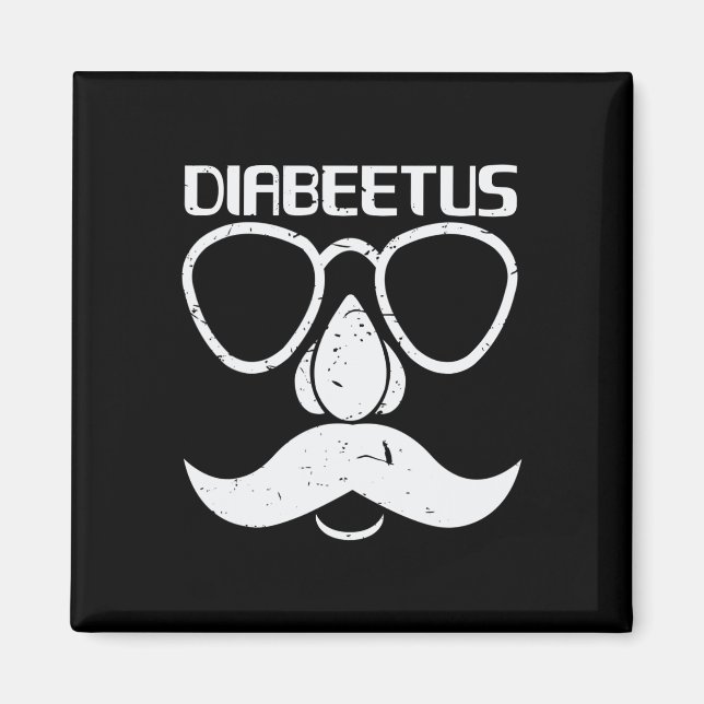 Diabeetus Beard Diabetes Awareness Geschenk Magnet (Vorne)