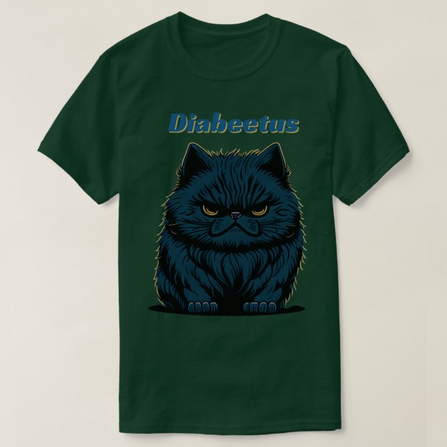 Diabeetus Cat T-Shirt (Design vorne)
