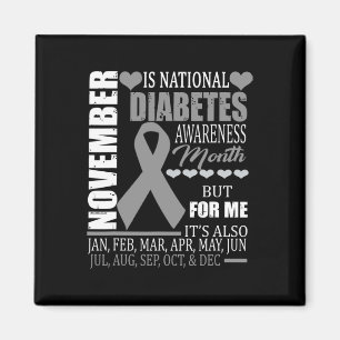 Diabetes Art Awareness November Diabetic Fun Gesch Magnet