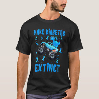 Diabetes aussterben lassen T Rex Dinosaurier Monst T-Shirt