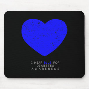 Diabetes Awareness Heart Mousepad
