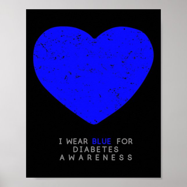 Diabetes Awareness Heart Poster (Vorne)