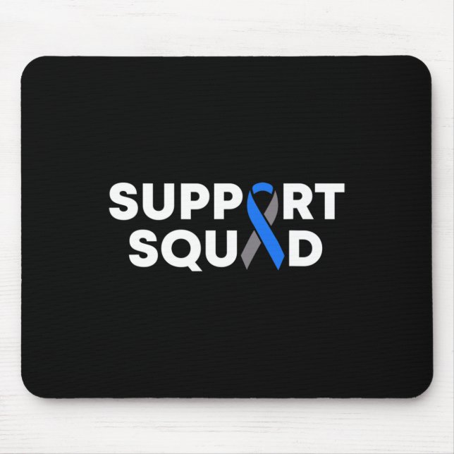 Diabetes Awareness Monatsunterstützung Squad Blue  Mousepad (Vorne)