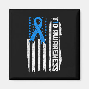Diabetes Awareness Montag Blue Ribbon Typ 1 Patrio Magnet