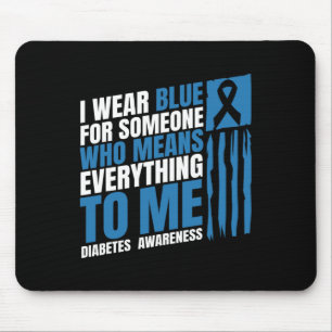 Diabetes Awareness Month Messy Bun Mother T1 T2 Mousepad