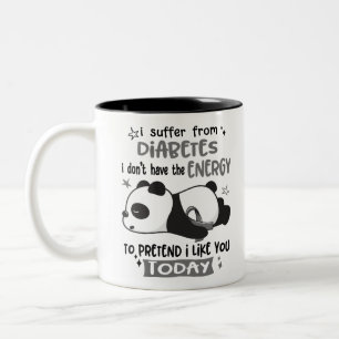 Diabetes Awareness Month Ribbon Gifts Zweifarbige Tasse