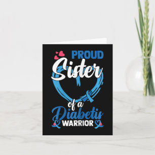 Diabetes Awareness Proud Schwester eines Diabetesk Karte