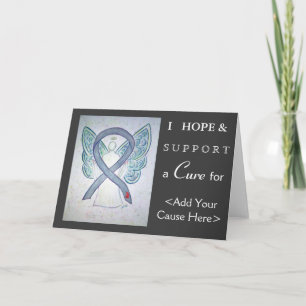 Diabetes Awareness Ribbon Angel Art Grußkarten Karte