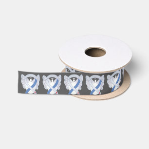 Diabetes Awareness Ribbon Angel Custom Ribbon Satinband