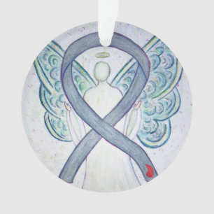 Diabetes Awareness Ribbon Angel Ornamente
