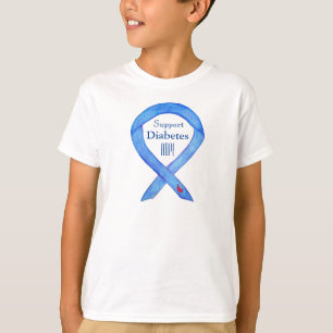 Diabetes Awareness Ribbon Custom Art Shirts