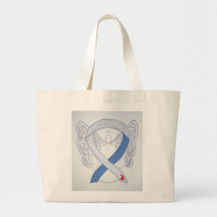 Diabetes Awareness Ribbon Custom Art Toag Jumbo Stoffbeutel