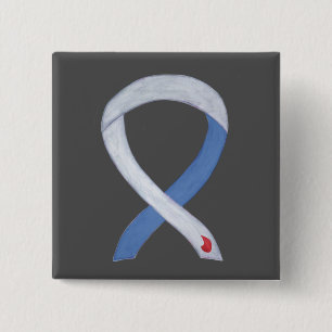 Diabetes Awareness Ribbon Custom IDDM Buttone Button