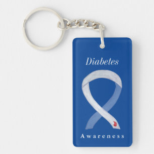 Diabetes Awareness Ribbon Custom Schlüsselanhänger