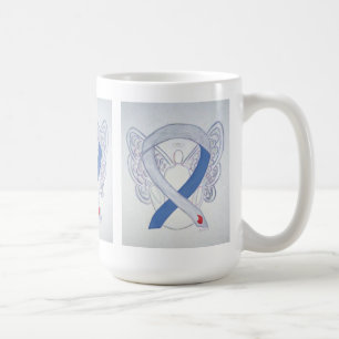 Diabetes Awareness Ribbon IDDM Angel Art Tasse