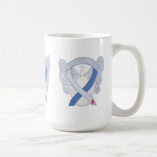 Diabetes Awareness Ribbon IDDM Angel Art Tasse