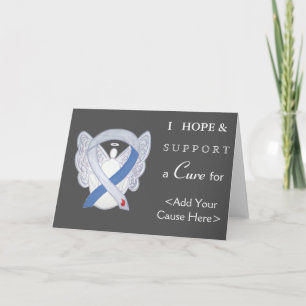 Diabetes Awareness Ribbon IDDM Angel Grußkarte Karte
