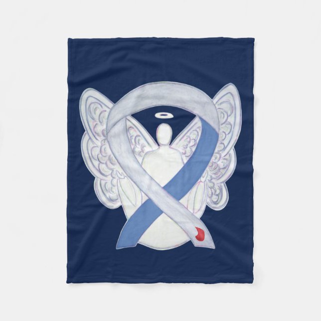 Diabetes Awareness Ribbon IDDM Angel Soft Blanket Fleecedecke (Vorderseite)
