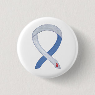 Diabetes Awareness Ribbon IDDM Custom Buttons