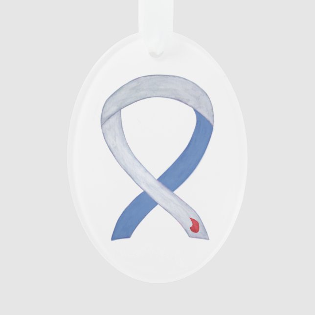 Diabetes Awareness Ribbon IDDM Custom Ornament (Vorderseite)