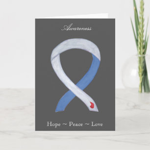 Diabetes Awareness Ribbon IDDM Grußkarte Feiertagskarte