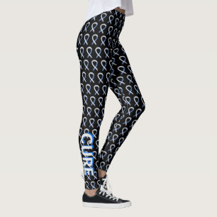 Diabetes Awareness Ribbon Typ 1 Custom Leggings
