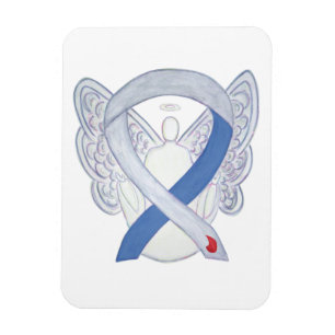 Diabetes Awareness Ribbon Typ 1 Engel Art Magnete