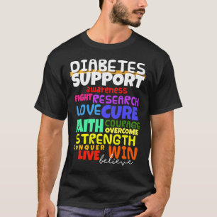 Diabetes Awareness Support Montag Walk T-Shirt