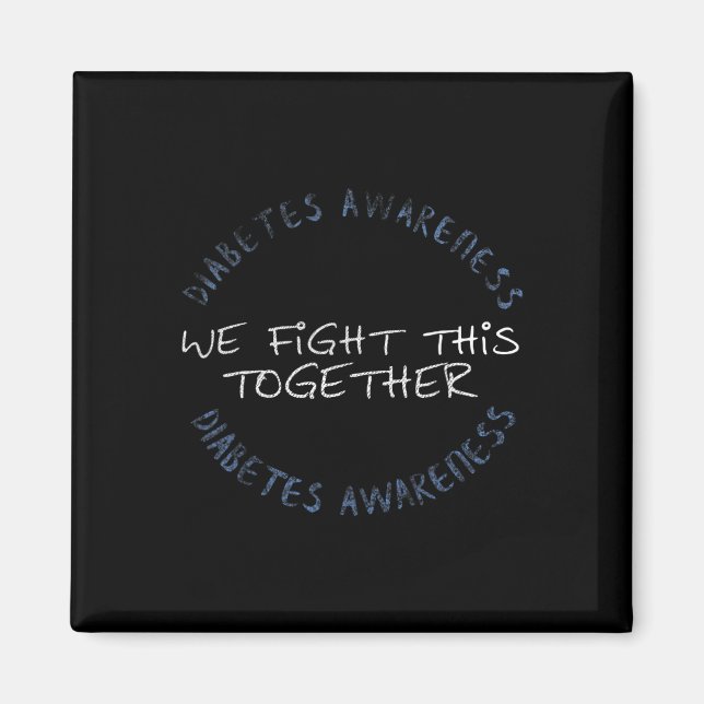 Diabetes Awareness T1D - Diabetes Mama Vater Famil Magnet (Vorne)