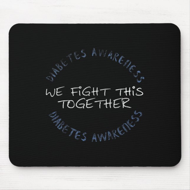 Diabetes Awareness T1D - Diabetes Mama Vater Famil Mousepad (Vorne)