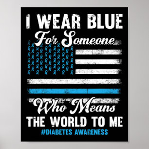Diabetes Awareness T1d Unterstützung der amerikani Poster