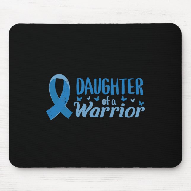 Diabetes Awareness-Tochter eines Kriegers T1 T2 Mousepad (Vorne)