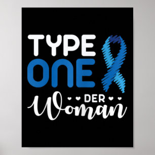 Diabetes Awareness Typ 1 - Diabetiker T1d 2 Poster