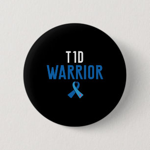 Diabetes Awareness Typ 1 - Diabetischer T1d Warrio Button