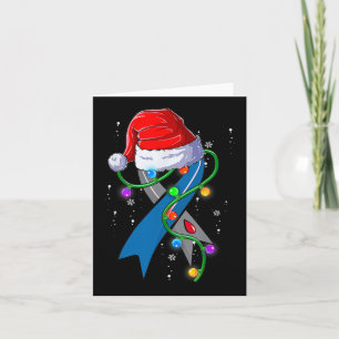 Diabetes Awareness Weihnachten Weihnachtsmannmütze Karte