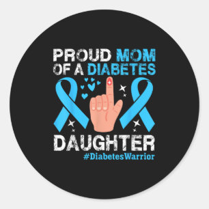Diabetes-Bewusstsein 2024 Diabetes Monat Bewusstse Runder Aufkleber